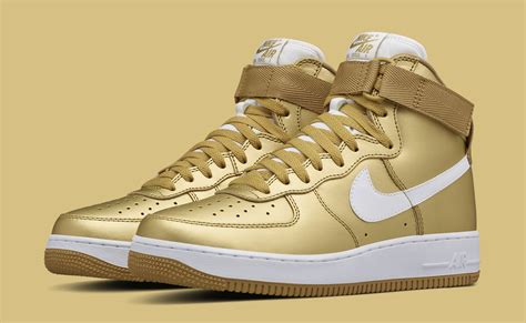 nike golden sneakers